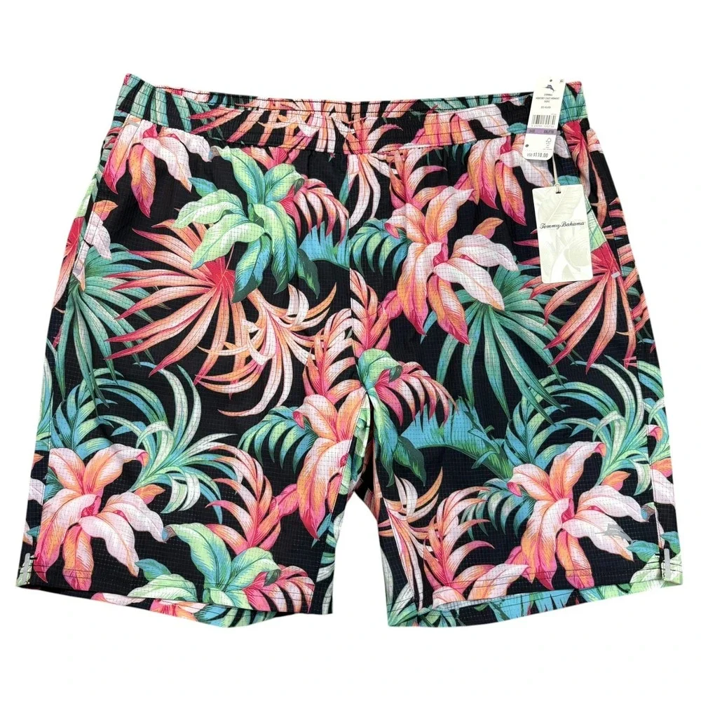 Tommy Bahama Island Zone Swim Trunks Mens 2XL Monterey Coast Hybrid Shorts NWT‎